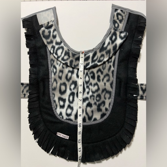 Designer Handmade Fleece Jacket with Collar. - Picture 3 of 9